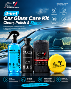4-in-1 Car Glass Care Kit – Clean, Polish & Shine