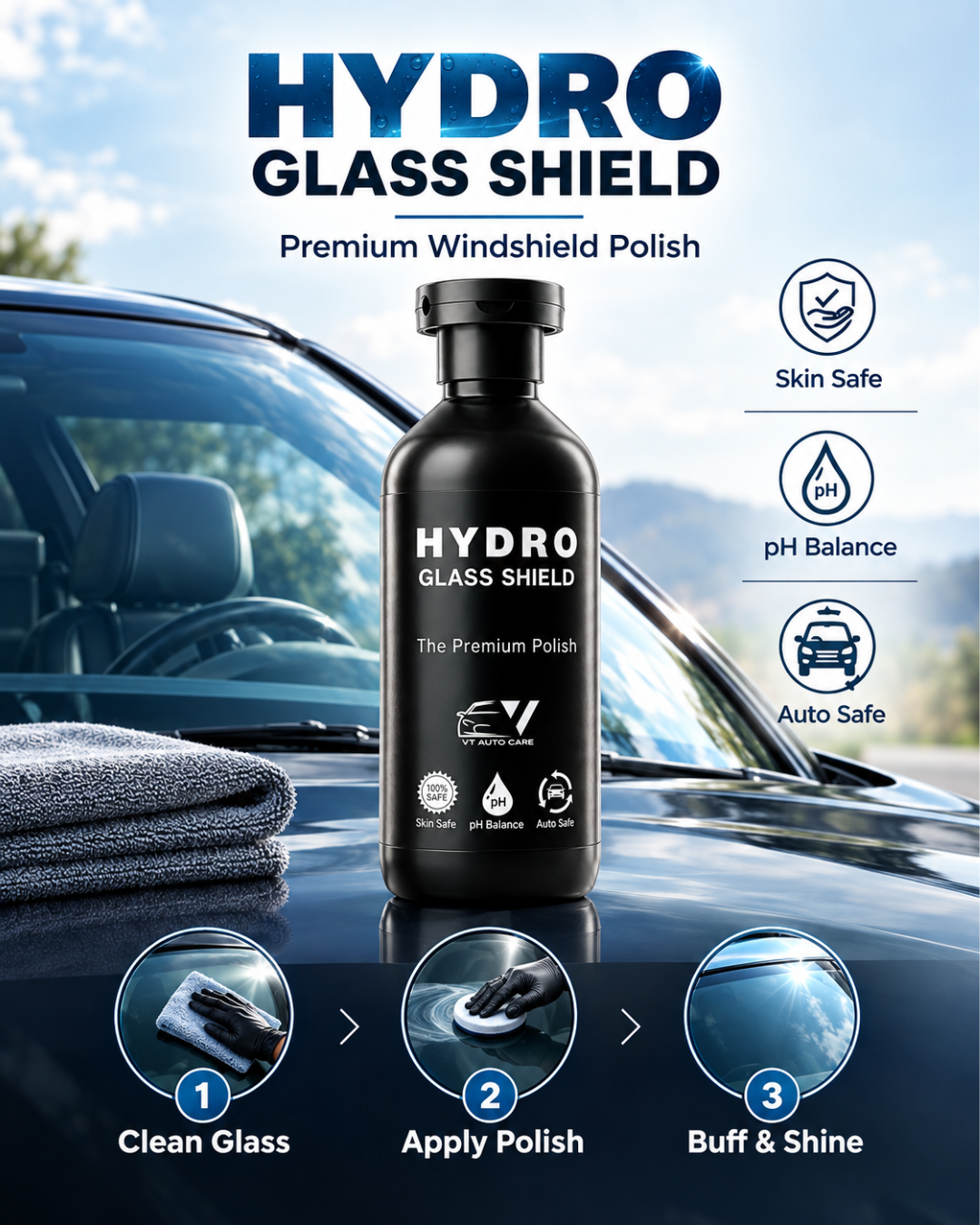 HYDRO Glass Shield Premium Polish